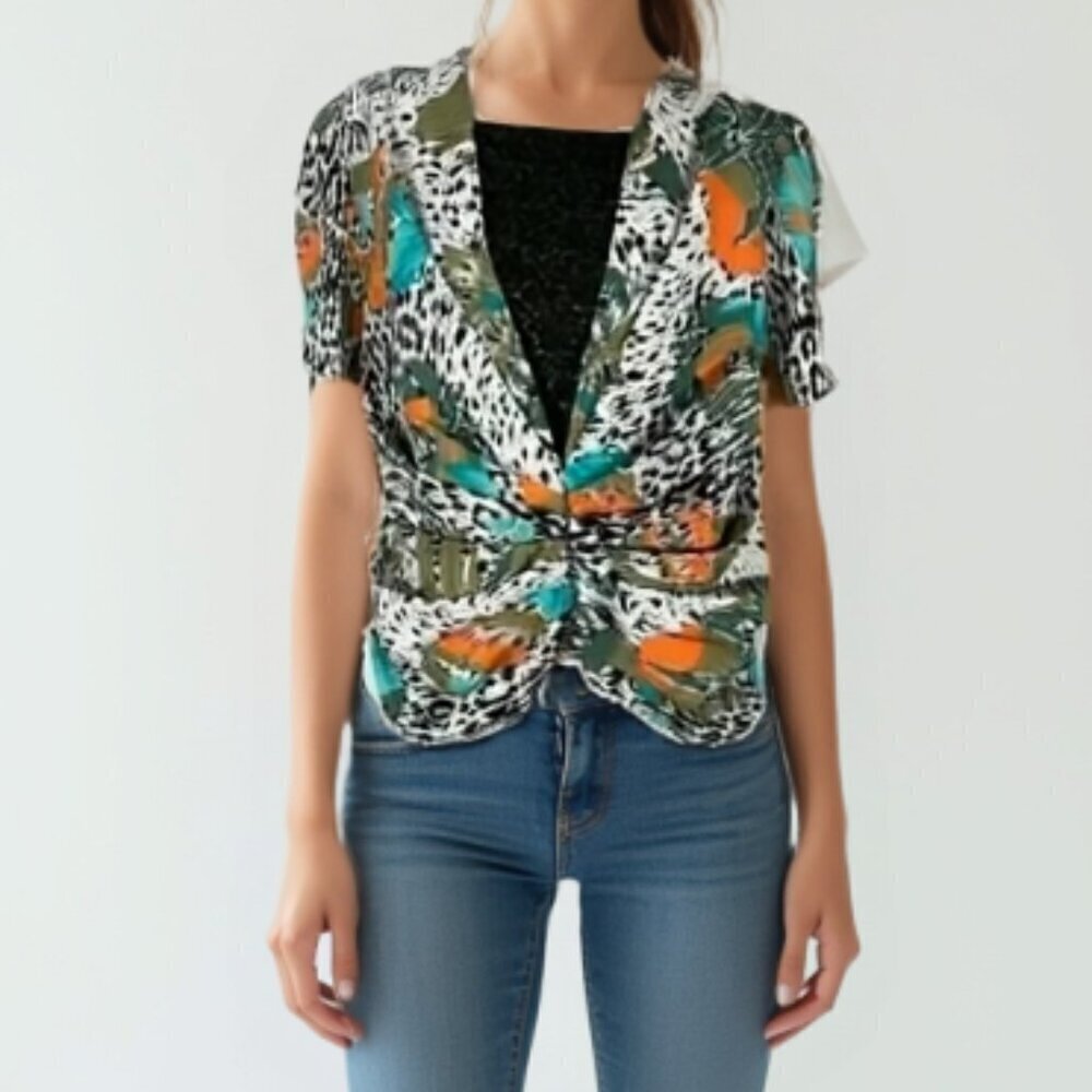 Vintage Jungle Print with underlace top Size 9